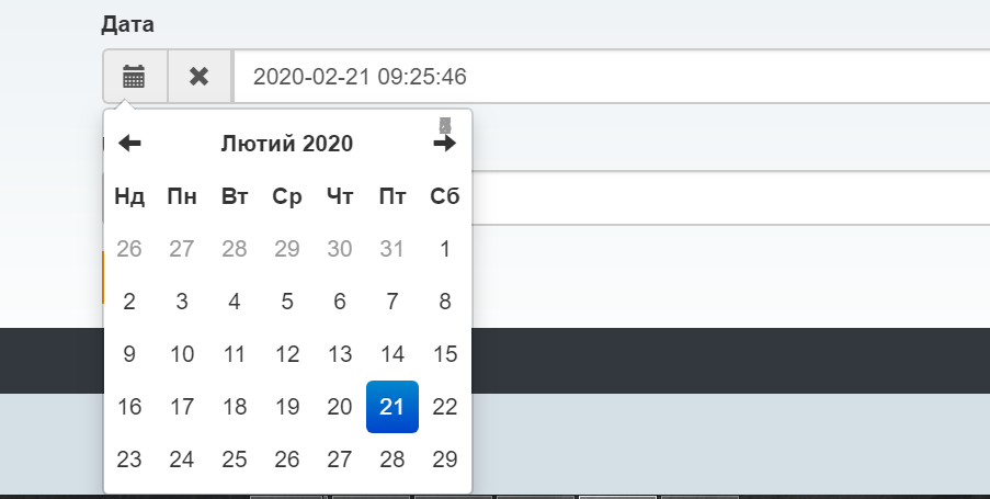 Установка datetimepicker (рік/дата/час) yii2-widget-datetimepicker